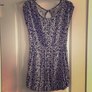 Black and white floral dress